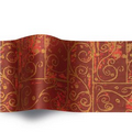 Burgundy Swirls Stock Design Tissue Paper (B)